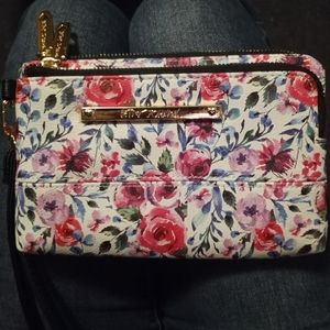 Betsey Johnson Floral Wristlet